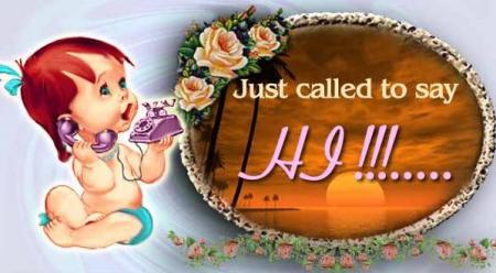 just called
